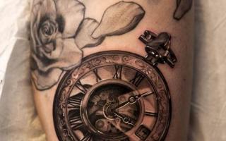 Татуировки часов Песочные часы с черепом эскиз